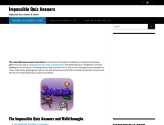 impossiblequiz-answers.com screenshot