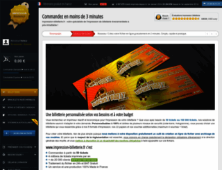 impression-billetterie.fr screenshot