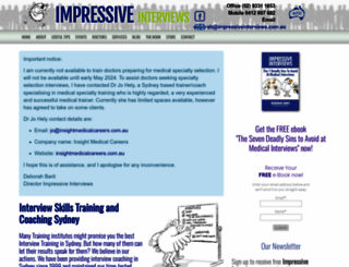 impressiveinterviews.com.au screenshot