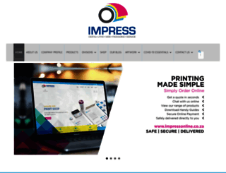 impressweb.co.za screenshot