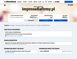 imprezadlafirmy.pl screenshot