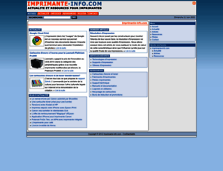 imprimante-info.com screenshot