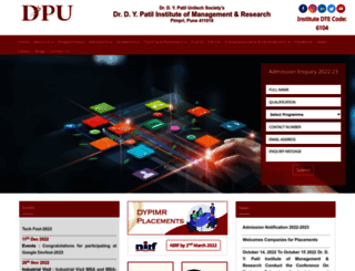 imr.dypvp.edu.in screenshot