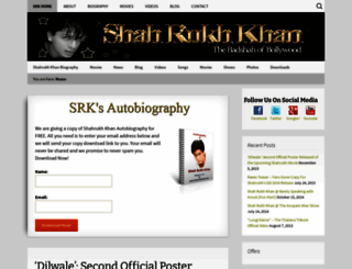 imshahrukhkhan.com screenshot