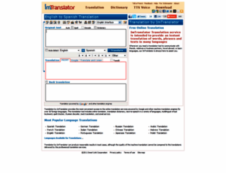 imtranslator.com screenshot