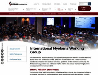 imwg.myeloma.org screenshot