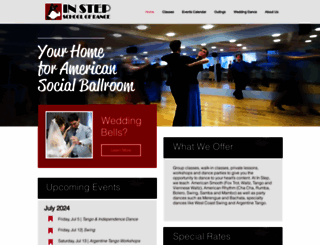 in-stepschoolofdance.com screenshot