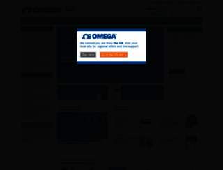 in.omega.com screenshot