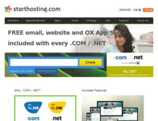 in.starthosting.com screenshot