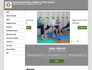 inbalancephysicaltherapy.com screenshot