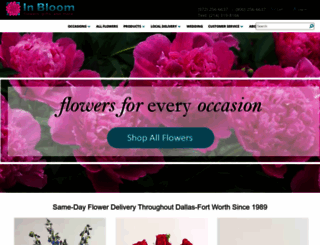 inbloomflowers.com screenshot