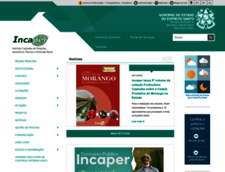 incaper.es.gov.br screenshot