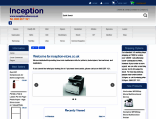 inception-store.co.uk screenshot