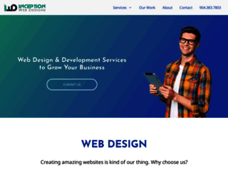 inceptionwebdesigns.com screenshot