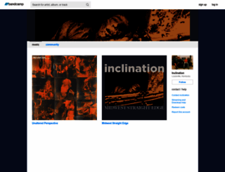 inclinationstraightedge.bandcamp.com screenshot