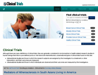 inclinicaltrials.com screenshot