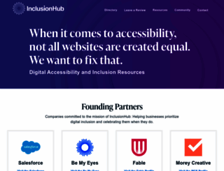 inclusionhub.com screenshot