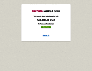 incomeforums.com screenshot