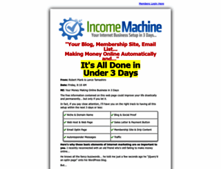 incomemachine.com screenshot