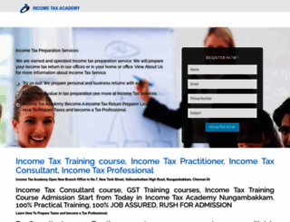 incometaxacademy.in screenshot