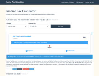 incometaxcalculator.net.in screenshot