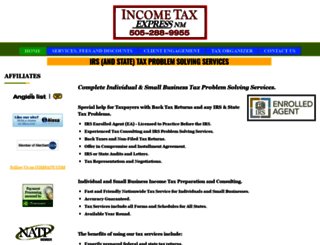 incometaxexpressnm.com screenshot