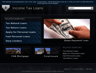 incometaxloans.com screenshot