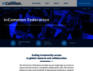 incommonfederation.org screenshot