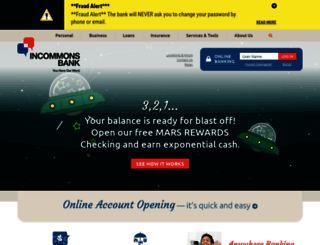 incommonsbank.com screenshot