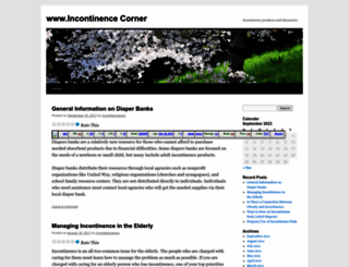 incontincecorner.wordpress.com screenshot