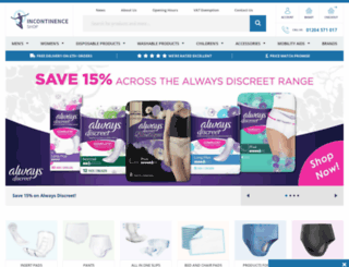 incontinenceshop.com screenshot