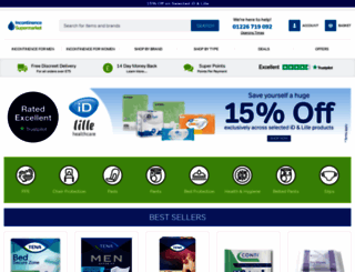 incontinencesupermarket.co.uk screenshot