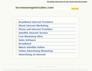 increaseorganicsales.com screenshot