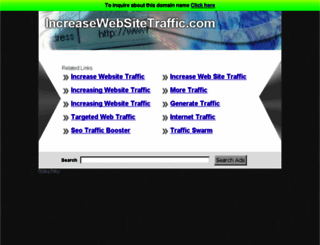 increasewebsitetraffic.com screenshot