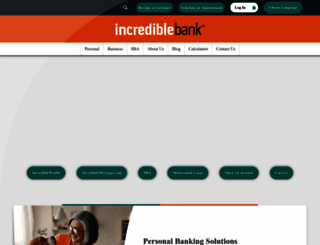 incrediblebank.com screenshot