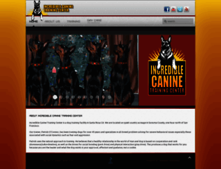incrediblecanine.com screenshot