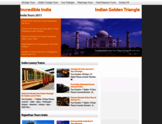 incredibleindia.egoldentriangle.com screenshot