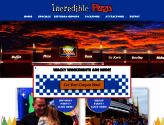 incrediblepizza.com screenshot
