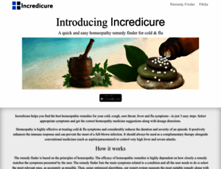 incredicure.com screenshot