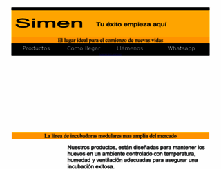 incubadoras-simen.com.ar screenshot