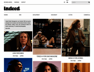 indeedmodels.com screenshot
