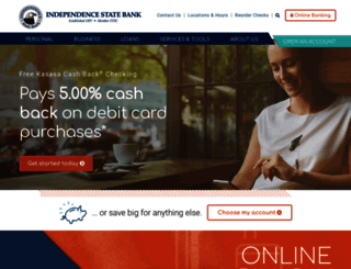independencestatebank.com screenshot
