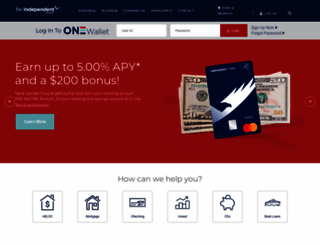 independentbank.com screenshot
