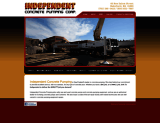 independentconcretepumping.com screenshot