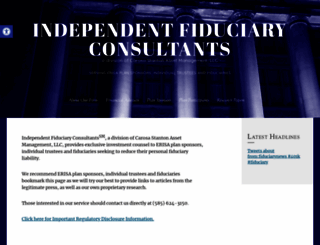 independentfiduciaryconsultants.com screenshot