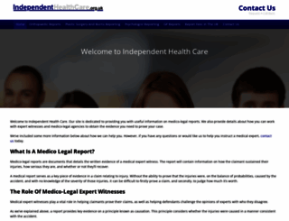 independenthealthcare.org.uk screenshot