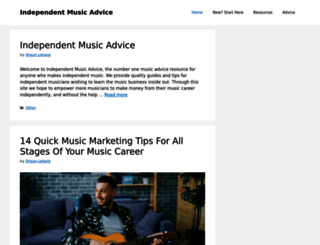 independentmusicadvice.com screenshot
