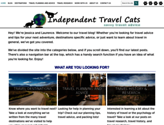 independenttravelcats.com screenshot
