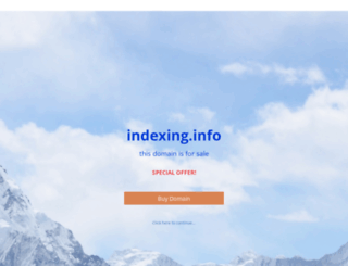 indexing.info screenshot