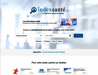 indexsante.ca screenshot
